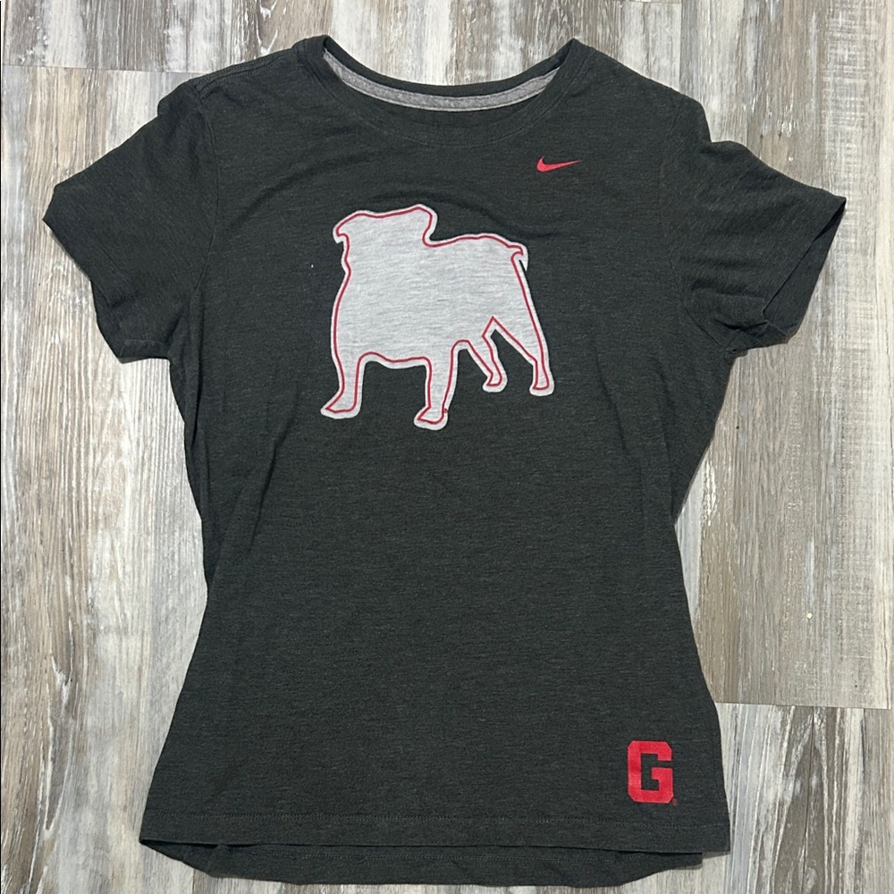Nike Charcoal Women’s Georgia Bulldog Graphic T
